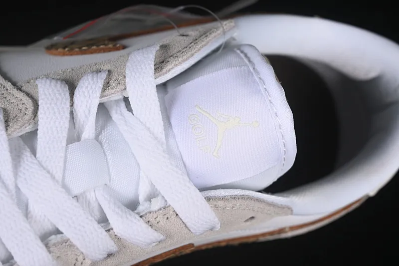All categories Air Jordan Jordan series basketball shoes Air Jordan 1 Low Air Jordan 1 Low Golf AJ1 Joe 1 new golf version white gray gold color DD9315-116